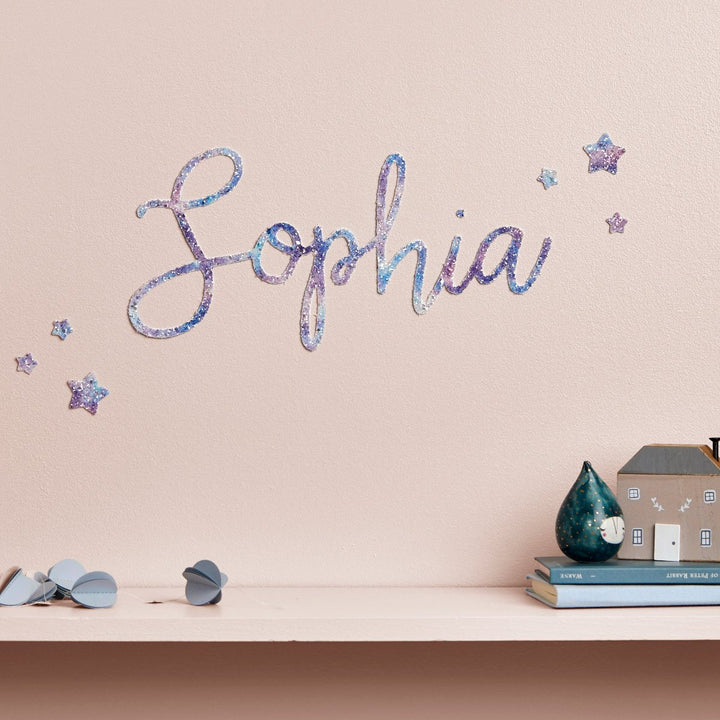 Celestial Glitter Word & Stars Wall Stickers®