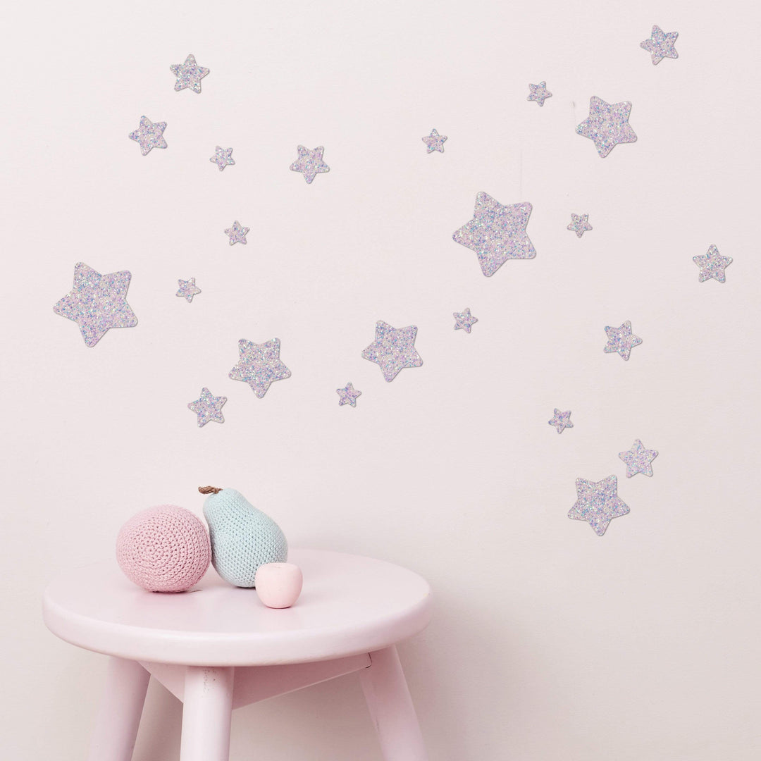 Mermaid Glitter Star Wall Stickers
