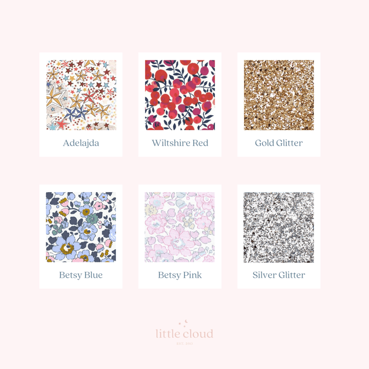 a bunch of different patterns on a pink background