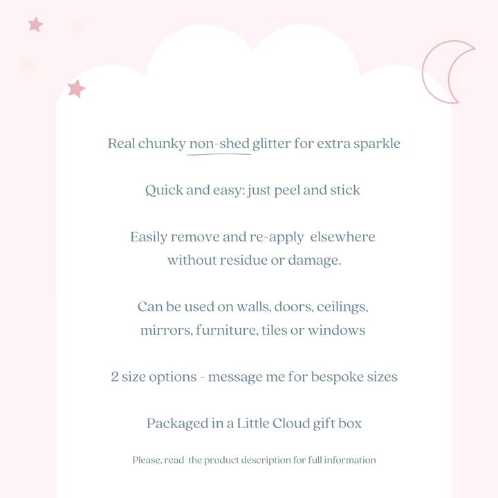 a pink background with a white cloud and stars
