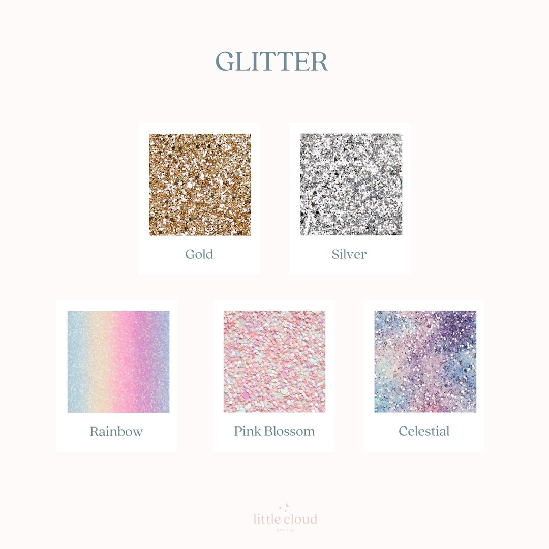 Large Custom Phrase Glitter Wall Stickers