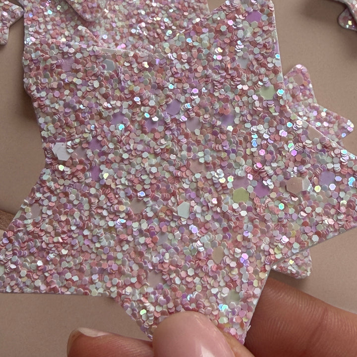 Pink Blossom Glitter Star Wall Stickers®