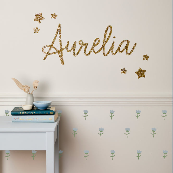 The Dusty Blue Bloom Decal Set