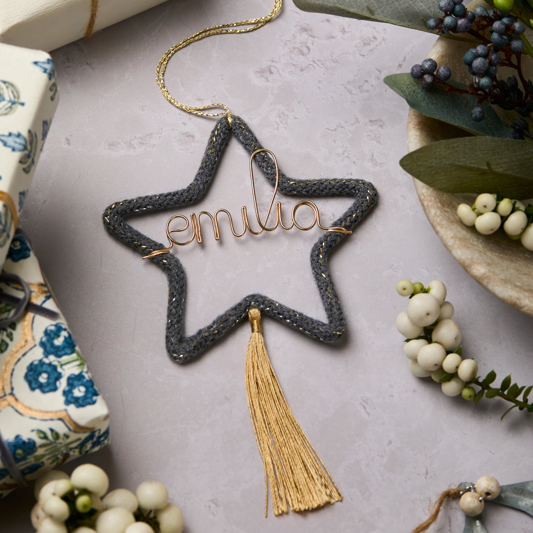 Personalised Knit Star Ornament®