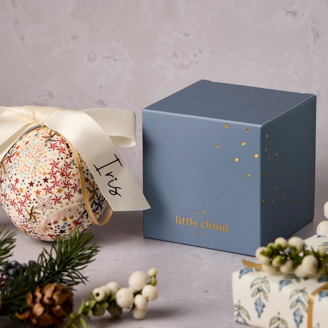 Personalised Liberty & Ribbon Bauble