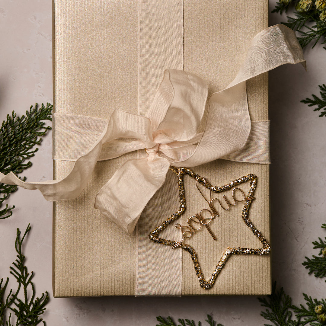 Personalised Glitter Star Ornament
