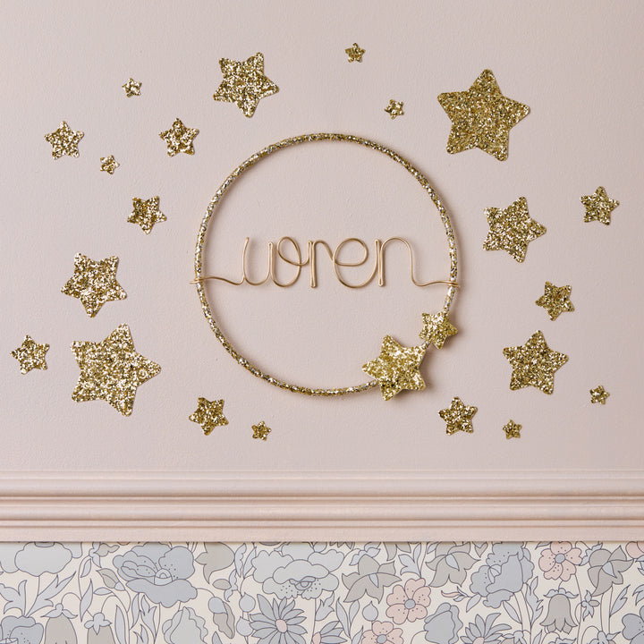 Glitter Hoop Name Sign