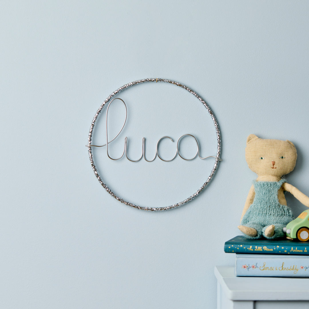 Glitter Hoop Name Sign