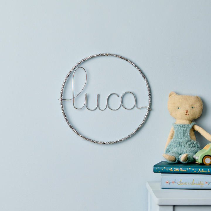 Glitter Hoop Name Sign