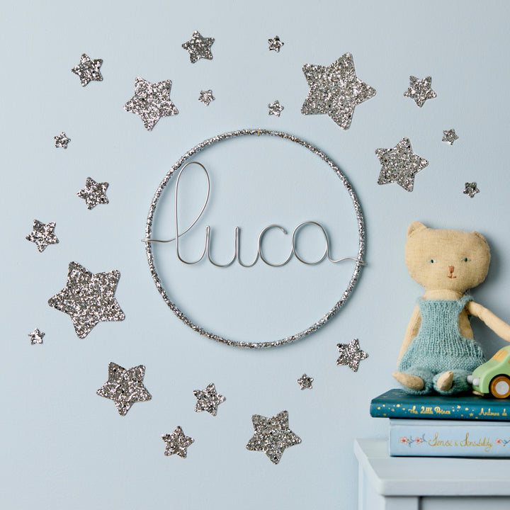 Glitter Hoop Name Sign
