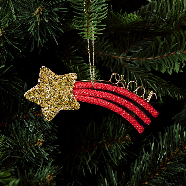 Personalised Knit Shooting Star Ornament