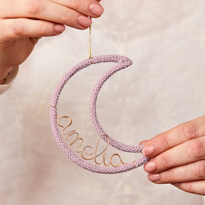 Personalised Knit Moon Ornament®