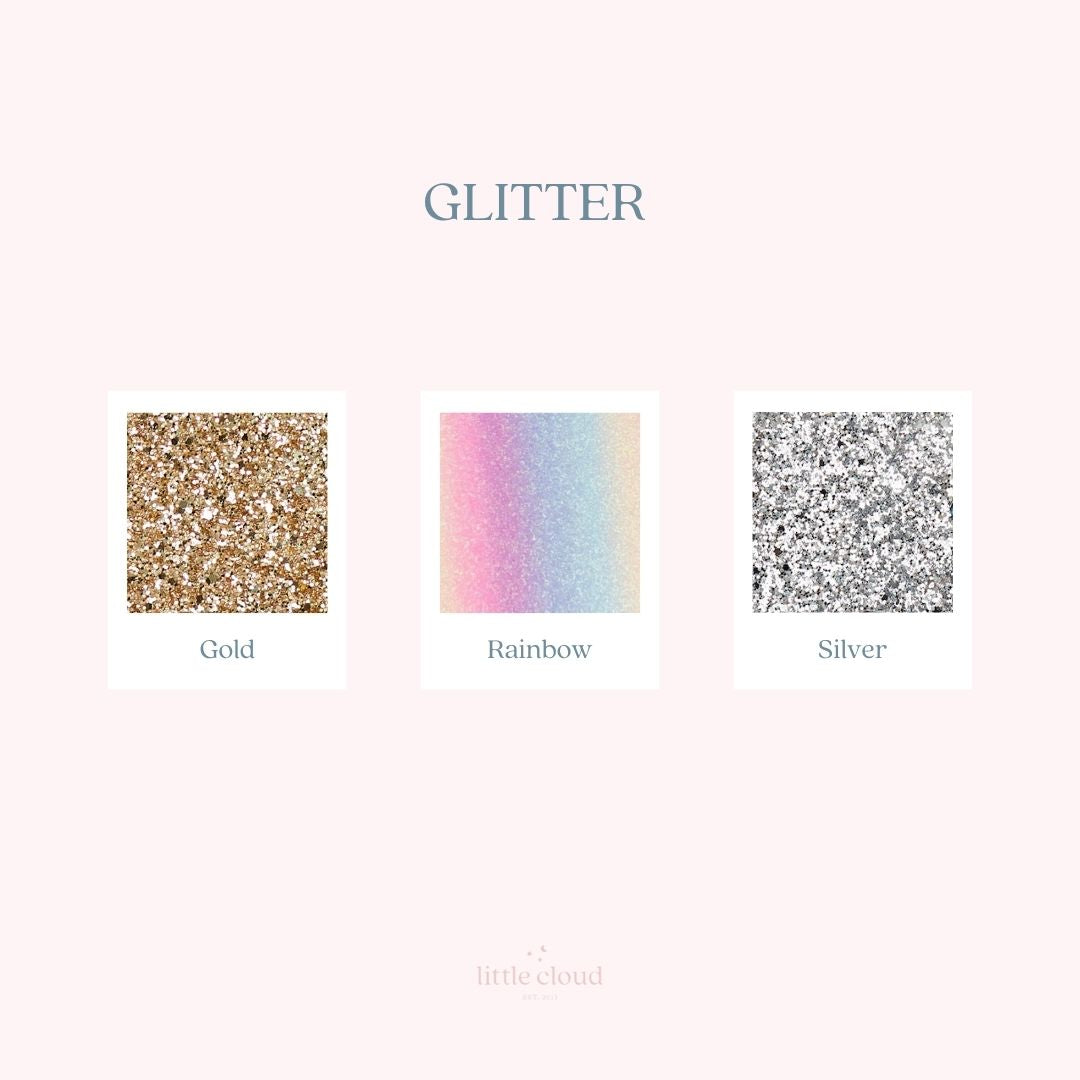 Large Custom Phrase Glitter Wall Stickers