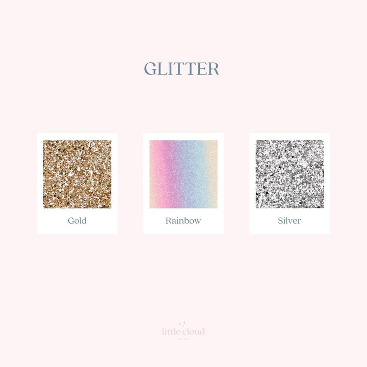 Large Custom Phrase Glitter Wall Stickers