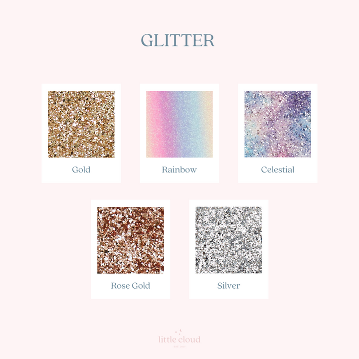 Small Custom Phrase Glitter Wall Stickers®