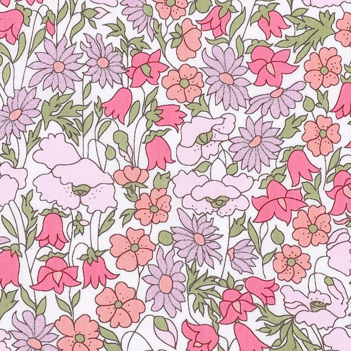 Liberty Poppy & Daisy Pink Stars Wall Stickers - Limited Edition