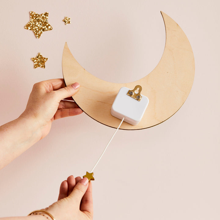 Pink Blossom Glitter Musical Moon