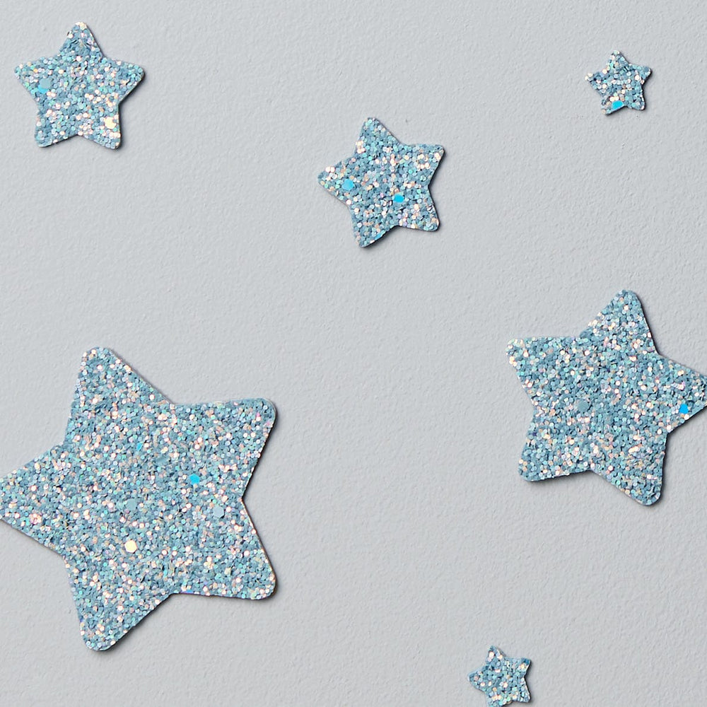 Blue Bell Glitter Stars Wall Stickers® - Little Cloud-Wall Stickers Stars