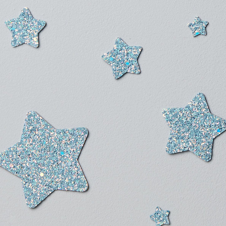 Blue Bell Glitter Stars Wall Stickers® - Little Cloud-Wall Stickers Stars