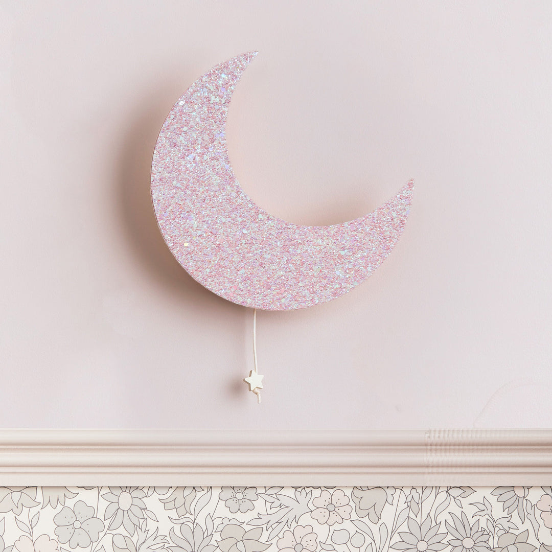 Pink Blossom Glitter Musical Moon