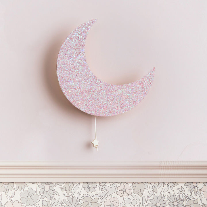 Pink Blossom Glitter Musical Moon