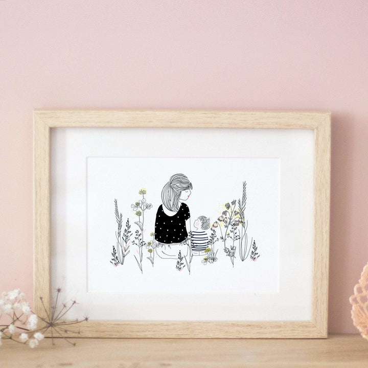 Garden Time Boy - Little Cloud-Postcards