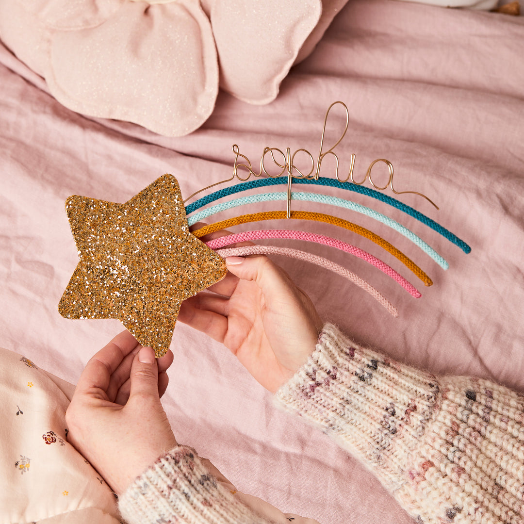Sunset Personalised Glitter & Knit Shooting Star®